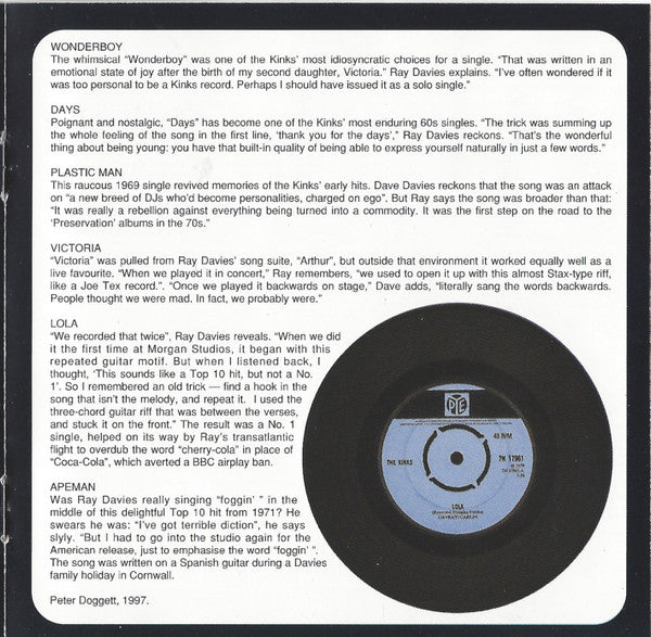 The Kinks : The Singles Collection / Waterloo Sunset (2xCD, Comp, Uni)