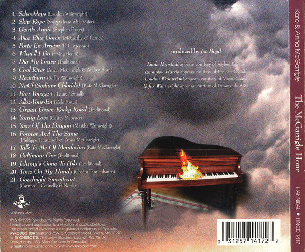 Kate & Anna McGarrigle : The McGarrigle Hour (CD, Album)