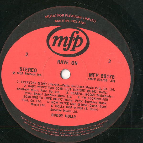 Buddy Holly : Rave On (LP, Comp)