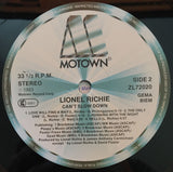 Lionel Richie : Can't Slow Down (LP, Album, RE, Gat)