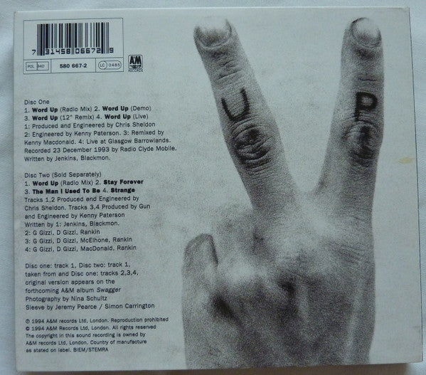 Gun (2) : Word Up (CD, Single, M/Print, CD2)