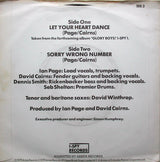 Secret Affair : Let Your Heart Dance (7", Single, Inj)