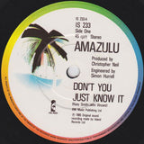 Amazulu - Dont You Just Know It (7) (Very Good (VG)) - DaddyPop
