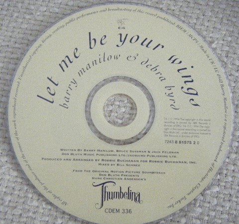 Barry Manilow And Debra Byrd : Let Me Be Your Wings (CD, Single)