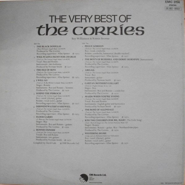 The Corries : The Very Best Of The Corries (LP, Comp)