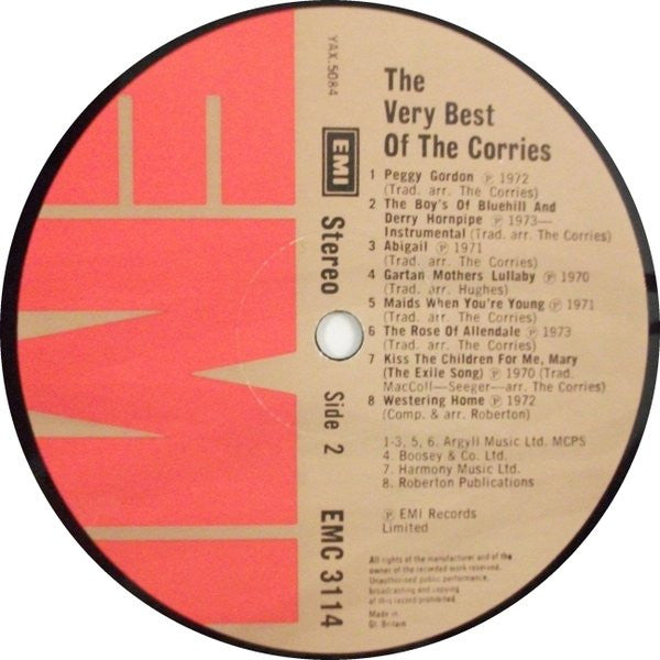 The Corries : The Very Best Of The Corries (LP, Comp)