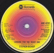 Stephen Bishop : Looking For The Right One (7", Single)