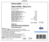 Franz Lehár - Johanna Stojkovic ∙ Dagmar Schellenberger ∙ Zoran Todorovich ∙ Bernhard Schneider ∙ NDR Chor ∙ NDR Radiophilharmonie ∙ Frank Beermann : Zigeunerliebe (2xCD, Album)