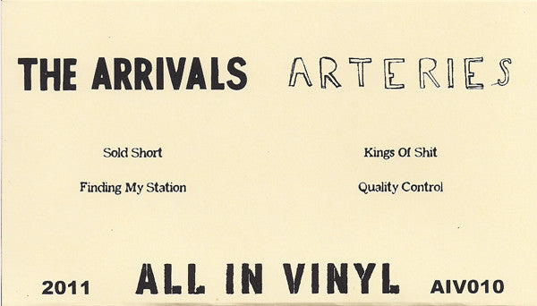 The Arrivals / The Arteries : The Arrivals / The Arteries (7", Bro)