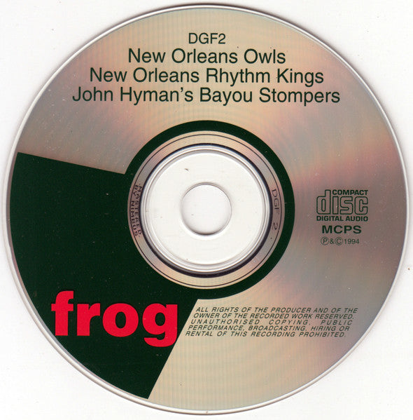 New Orleans Owls, New Orleans Rhythm Kings, John Hyman's Bayou Stompers : The Owls' Hoot! (CD, Comp, RM)