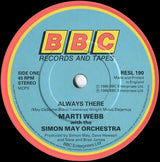 Marti Webb With The Simon May Orchestra : Always There (7", Single, Pap)