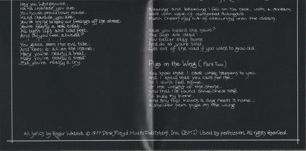 Pink Floyd : Animals (CD, Album, RE, Pit)