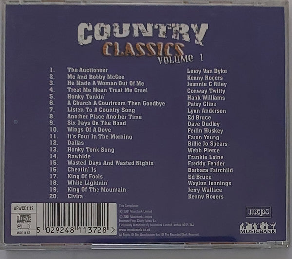 Various : Country Classics Volume 1 (CD, Comp)