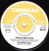 The Moody Blues : Nights In White Satin (7", Single, RE, Pus)