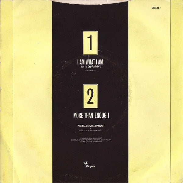 Gloria Gaynor : I Am What I Am (7", Single)