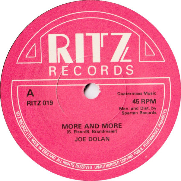 Joe Dolan : More And More (7", Single)