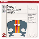 Wolfgang Amadeus Mozart, Arthur Grumiaux, London Symphony Orchestra, Sir Colin Davis, New Philharmonia Orchestra, Raymond Leppard : Violin Concertos (Complete) (2xCD, Comp, RM)