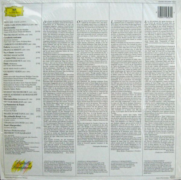 Berliner Philharmoniker, Herbert von Karajan : Tanz Der Stunden (Opern-Intermezzi & Ballettmusik) (LP, Comp)