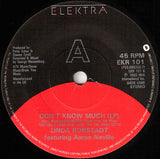 Linda Ronstadt Featuring Aaron Neville : Don't Know Much (7", Single)