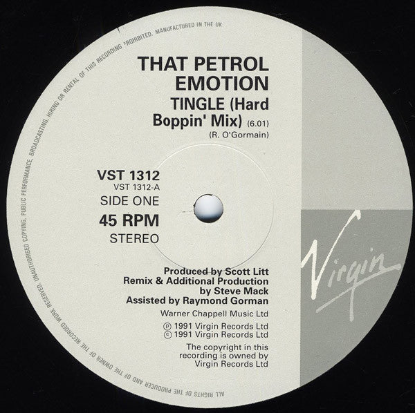 That Petrol Emotion : Tingle (12", Single)