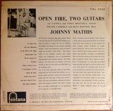 Johnny Mathis : Open Fire, Two Guitars (LP, Mono, Fli)