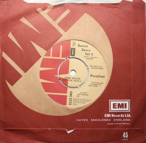 Pussyfoot : Dancer Dance (7", Promo)