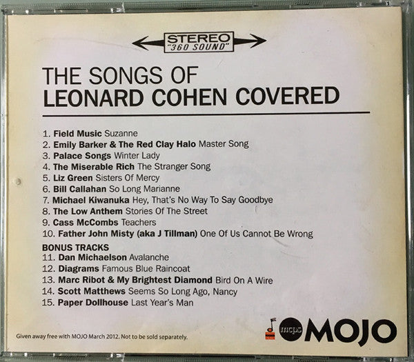 Various : The Songs Of Leonard Cohen Covered (CD, Comp)