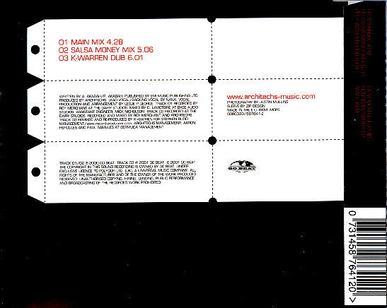 Architechs - Show Me The Money (CD) (Very Good Plus (VG)) - DaddyPop