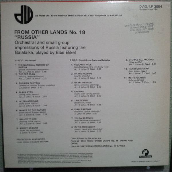 Bibs Ekkel : From Other Lands No. 18 - Russia (LP)