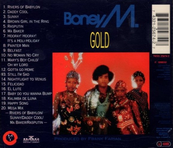Boney M. : Gold - 20 Super Hits (CD, Comp, RE)