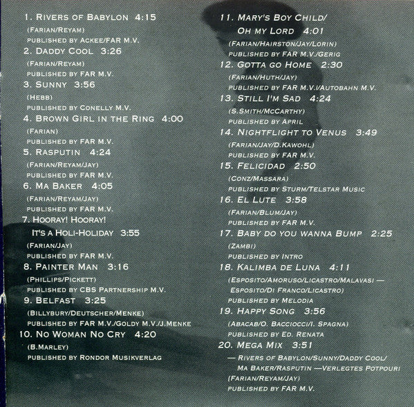 Boney M. : Gold - 20 Super Hits (CD, Comp, RE)