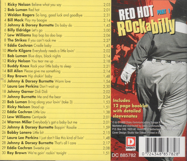 Various : Red Hot Rockabilly Part 1 (CD, Comp)