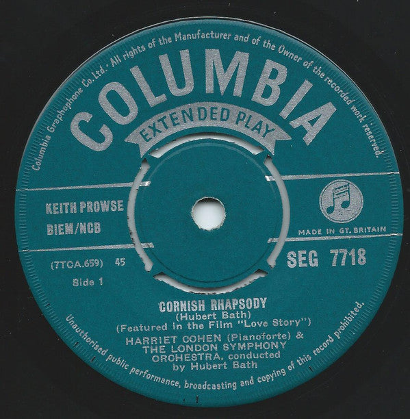 Harriet Cohen / Irene Scharrer With London Symphony Orchestra : Popular Favourites For Piano And Orchestra (7", EP)