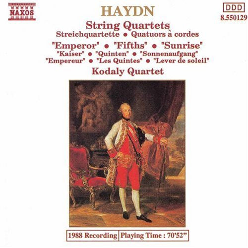 Joseph Haydn • Kodály Quartet : String Quartets ('Emperor' • 'Fifths' • 'Sunrise') (CD)