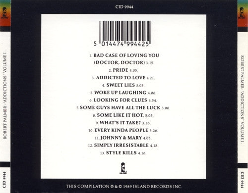 Robert Palmer : "Addictions" Volume I (CD, Comp)
