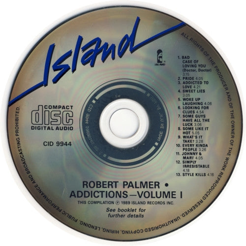 Robert Palmer : "Addictions" Volume I (CD, Comp)
