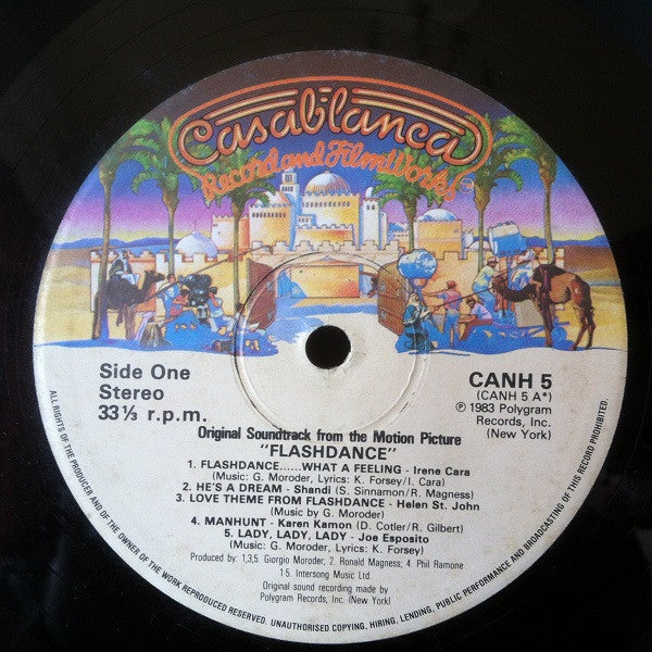 Various : Flashdance (Original Soundtrack From The Motion Picture) (LP, Album)