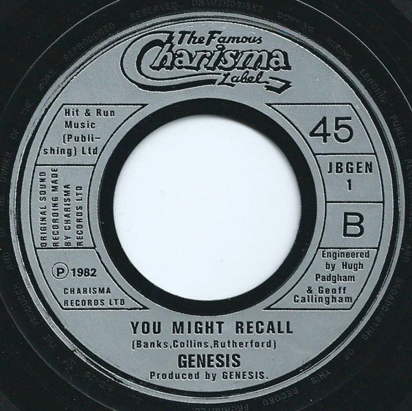 Genesis : Paperlate (7", Single, Jukebox, Sil)