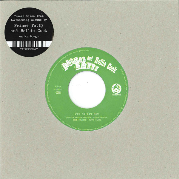Prince Fatty And Hollie Cook : For Me You Are (7", Single)