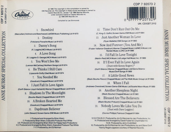 Anne Murray : Special Collection (CD, Comp)