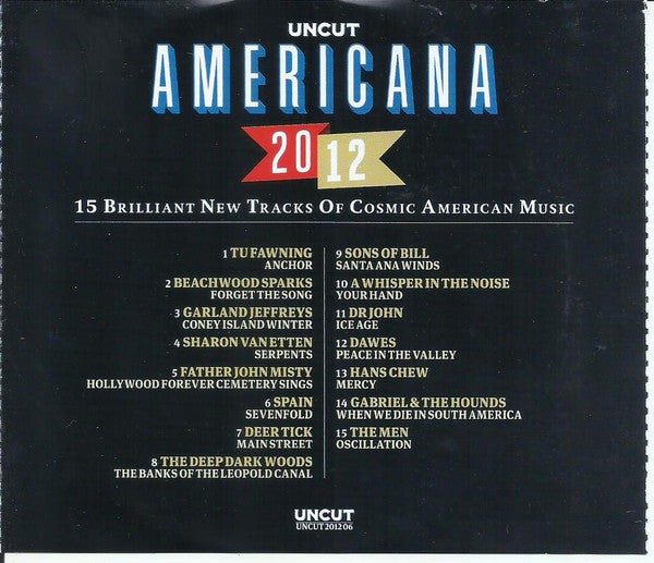 Various : Americana 2012 (15 Brilliant New Tracks Of Cosmic American Music) (CD, Comp, Jew)