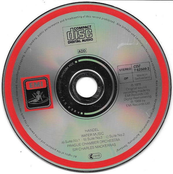 Georg Friedrich Händel / Sir Charles Mackerras : Water Music -  Wassermusik (CD, Album)