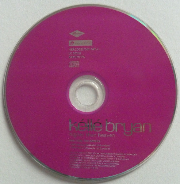 Kéllé Bryan : Higher Than Heaven (CD, Single, CD1)