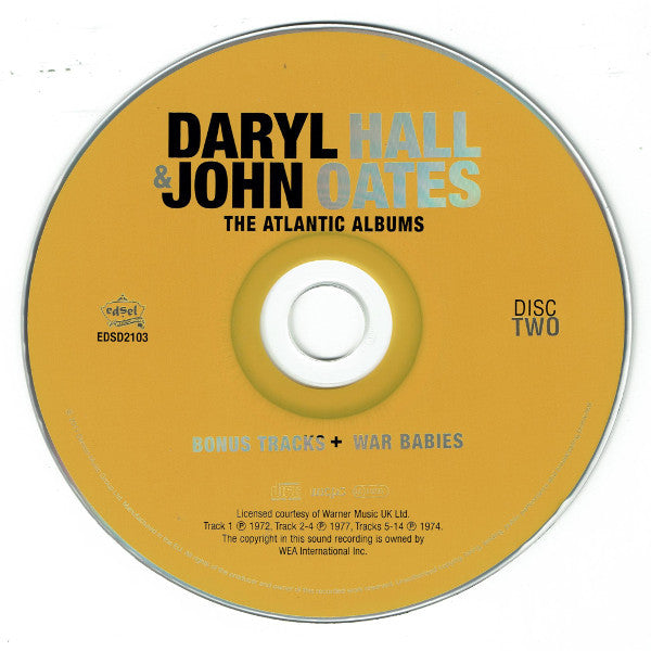 Daryl Hall & John Oates : The Atlantic Albums Whole Oats + Abandoned Luncheonette + War Babies...Plus (2xCD, Comp)