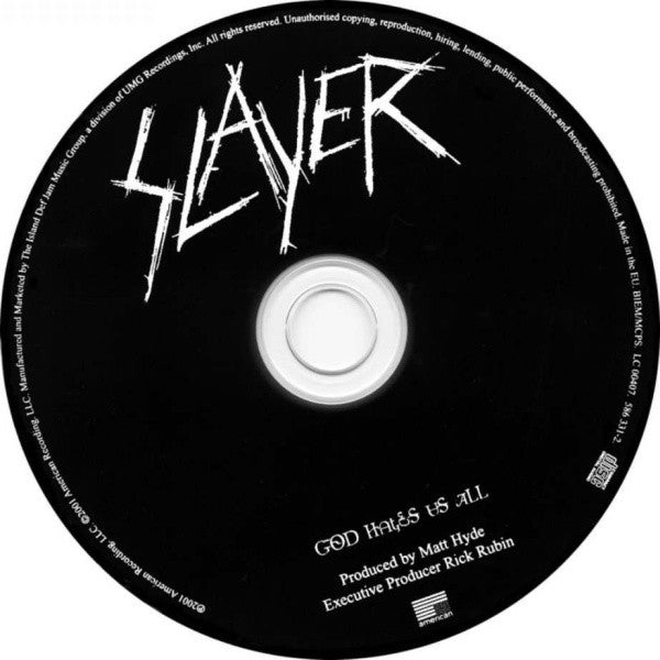 Slayer : God Hates Us All (CD, Album)