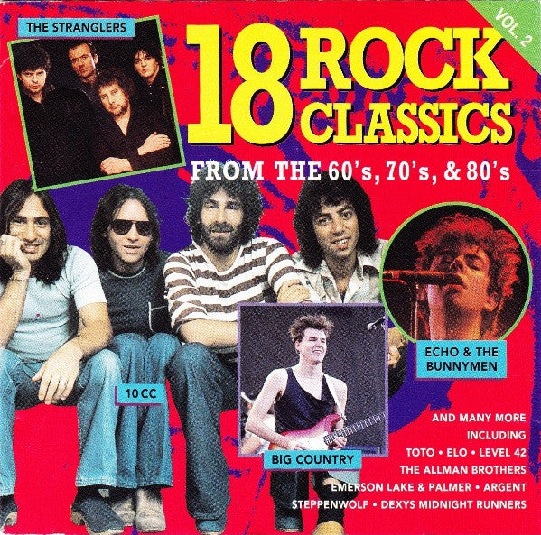 Various : 18 Rock Classics Vol. 2 (From The 60's, 70's & 80's) (CD, Comp, Tur)