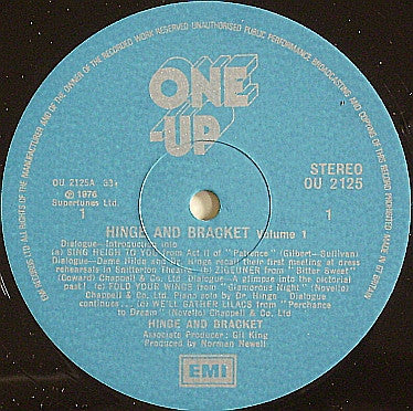 Hinge And Bracket : Volume 1 (LP, Album)