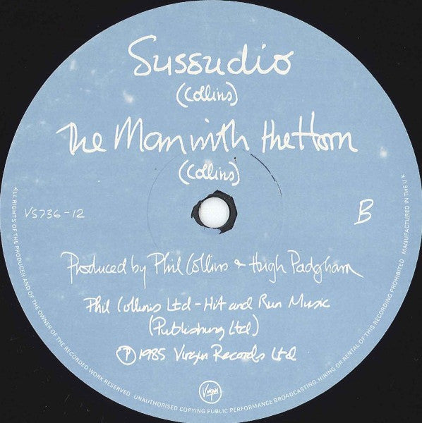 Phil Collins : Sussudio (Extended Remix) (12")