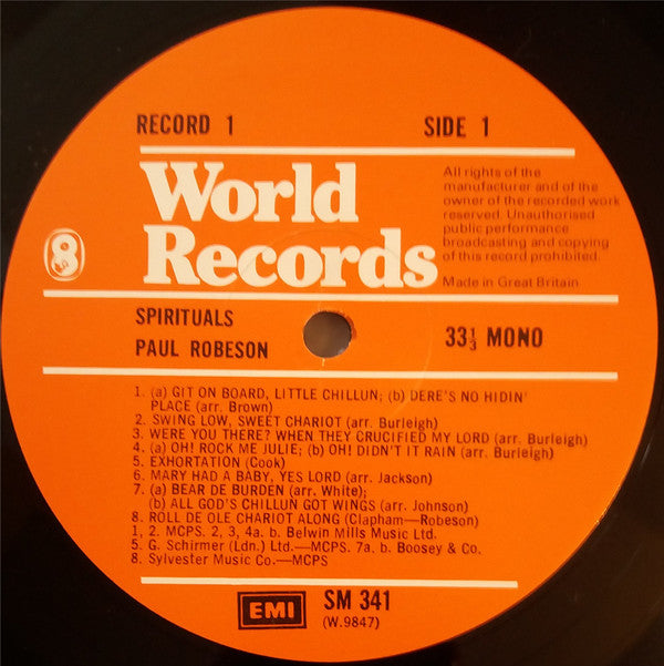 Paul Robeson - The Spirituals The Film Songs The Ballads Paul Robeson Favourites (4xLP) (Very Good Plus (VG)) - DaddyPop