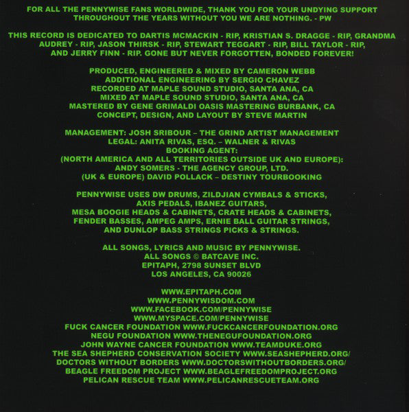 Pennywise : All Or Nothing (CD, Album)